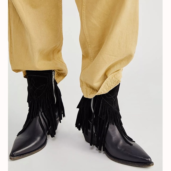 Free People Lawless black fringe boot, brand new - Picture 6 of 12
